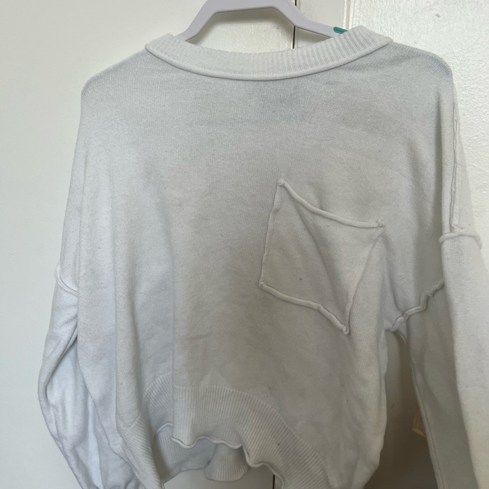 White Crew Neck Sweater
